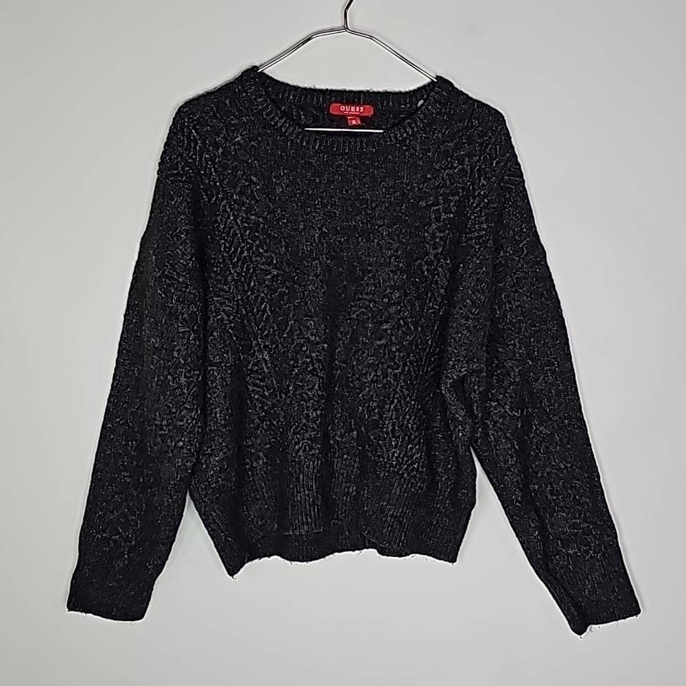 Guess gray XL cropped sweater